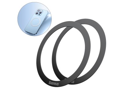 4826 baseus pcch000001 halo magneticky univerzalni krouzek pro magsafe 2ks cerny