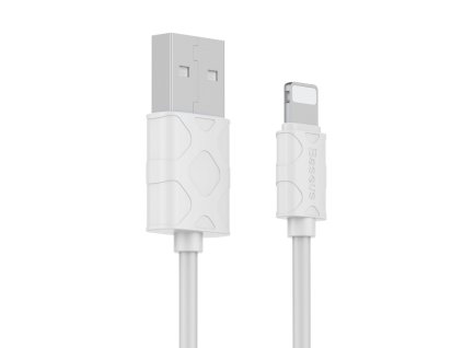 488 baseus calun 02 nabijeci a datovy kabel usb lightning 1m bily
