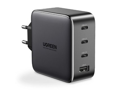UGREEN CD226 (40747) GaN Nabíječka 4v1 (3xUSB-C, 1x USB), výkon 100W, černá