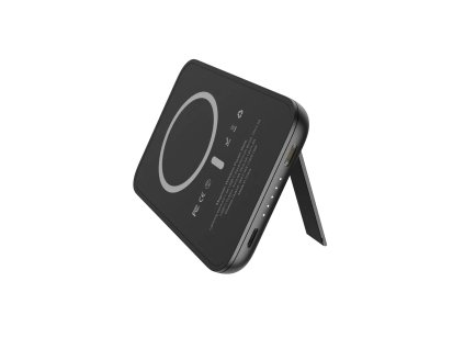 4913 veger w0553 magon kick magsafe bezdratova powerbanka se stojankem 5 000mah cerna