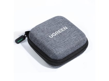 UGREEN 70577 Pouzdro (box) 8x8x4cm na sluchátka, kabely a drobné příslušenství, šedé