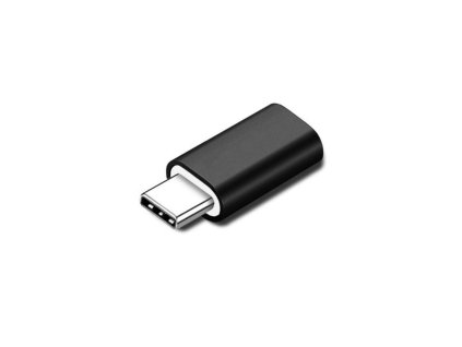 4946 microconnect kovova redukce z usb c samec na lightning samice cerna