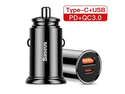524 baseus ccal ys01 circular 30w autonabijecka usb usb c pd qc3 0 cerna
