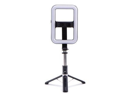 5315 ag premium 99x selfie teleskopicka tyc se stativem bluetooth a led prisvetlenim cerna