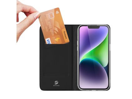 DUX DUCIS SkinPro kryt typu kniha pro iPhone 15, černý