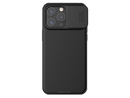 NILLKIN CamShield Pro Magnetic Ultra odolný MagSafe kryt s krytkou kamery pro iPhone 15 Pro Max, černý