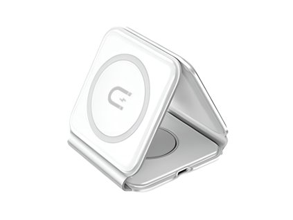 DUDAO A11N Indukční bezdrátová nabíječka 3v1 pro iPhone a AirPods, bílá