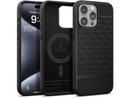 Kryt Caseology Parallax Mag MagSafe pro iPhone 15 Pro - černý mat