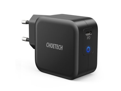 5621 rychlonabijecka choetech gan usb typu c 61w 3a power delivery cerna q6006
