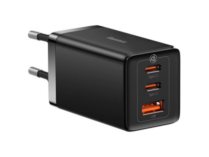 5642 gan 2xusb c 1xusb 65w baseus gan5 pro rychla nabijecka usb c usb c 100w kabel cerny