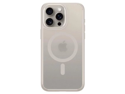 5681 spigen ultra hybrid mag pouzdro s magsafe pro iphone 15 pro matny titan prirodni