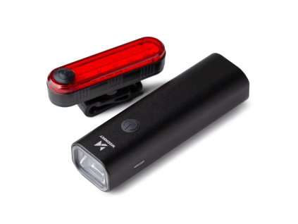 Sada předního a zadního světla na kolo Wozinsky WSBLB1 USB-C - černá