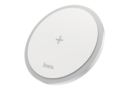 608 hoco cw26 fast charge bezdratova nabijecka s vykonem 15w bila