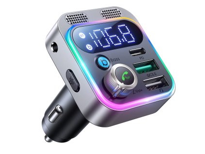 6260 joyroom fm vysilac nabijecka do auta 48w pps pd qc3 0 cerna jr cl16