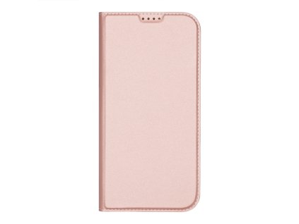 Pouzdro Dux Ducis Skin Pro pro iPhone 16 Pro Max s klopou a slotem na karty - růžové