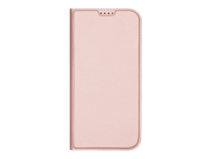 Pouzdro Dux Ducis Skin Pro pro iPhone 16 Pro Max s klopou a slotem na karty - růžové
