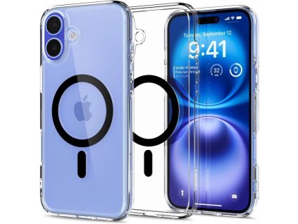 Pouzdro Spigen Ultra Hybrid MagSafe pro iPhone 16 - černé