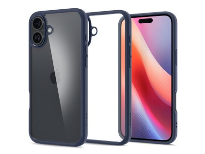 Pouzdro Spigen Ultra Hybrid MagSafe pro iPhone 16 - modré