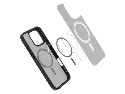 6518 spigen ultra hybrid mag pouzdro s magsafe pro iphone 16 pro cerne