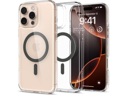 6533 spigen ultra hybrid mag pouzdro s magsafe pro iphone 16 pro grafitove