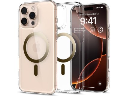 6536 spigen ultra hybrid mag pouzdro s magsafe pro iphone 16 pro zlate