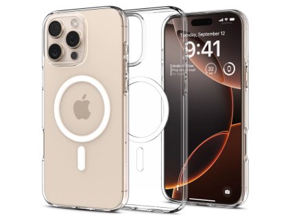 Pouzdro Spigen Liquid Crystal Magsafe pro iPhone 16 Pro - čiré