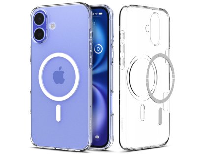 Pouzdro Spigen Liquid Crystal Magsafe pro iPhone 16 Plus - čiré