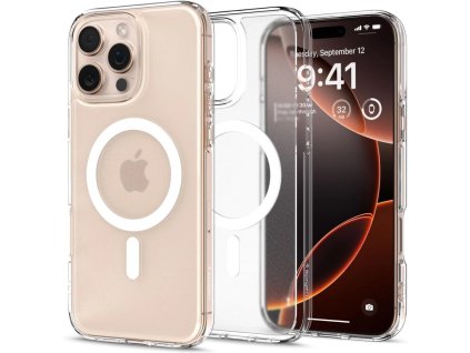 Spigen Ultra Hybrid Mag pouzdro s MagSafe pro iPhone 16 Pro Max - čiré