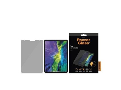 PANZERGLASS Ochranné sklo 2.5D FULL-COVER 0.4mm pro iPad Air 10,9" (2020/22)/Pro 11" (2018/20/21), PRIVACY, AntiBacterial