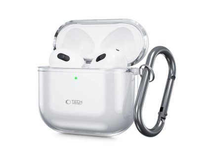 Pouzdro Tech-Protect Flexair pro AirPods 4 - transparentní