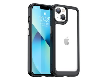 6902 ag premium outer space case pevne pouzdro pro iphone 14 plus s gelovym rameckem cerne