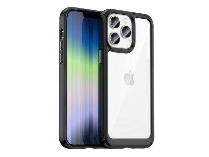 AG PREMIUM Outer Space Case Pevné pouzdro pro iPhone 14 Pro Max s gelovým rámečkem černé