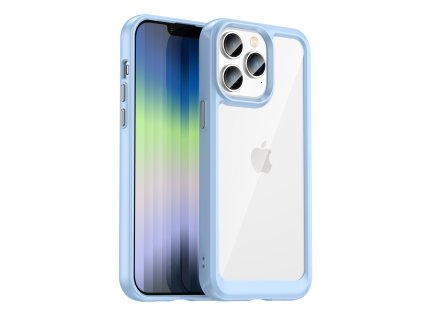 AG PREMIUM Outer Space Case Pevné pouzdro pro iPhone 14 Pro Max s gelovým rámečkem modré