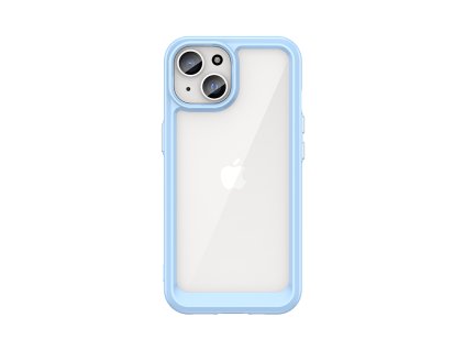 AG PREMIUM Zesílené pouzdro s pružným rámem pro iPhone 15 Plus Outer Space - modré