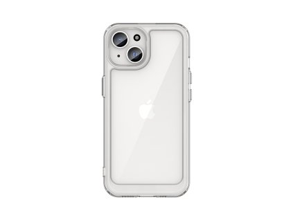 AG PREMIUM Zesílené pouzdro Outer Space s pružným rámem pro iPhone 15 - průhledné