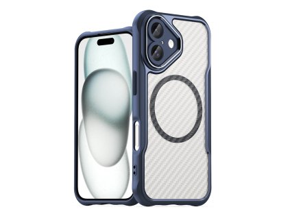 7034 silikonove pouzdro ag premium leading series magsafe pro iphone 16 modre