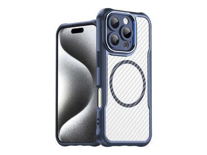 7040 silikonove pouzdro ag premium leading series magsafe pro iphone 16 pro modre