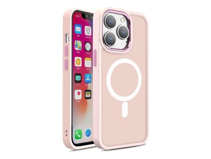 Pouzdro AG PREMIUM Color Matte s Magsafe pro iPhone 14 Plus - růžové