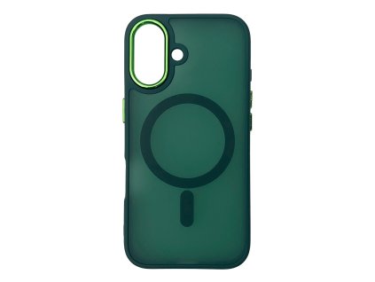 Pouzdro AG PREMIUM Magnetic Collection MagSafe pro iPhone 16 - černo-zelené