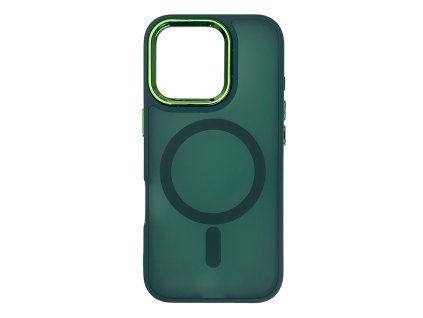 Pouzdro AG PREMIUM Magnetic Collection MagSafe pro iPhone 16 Pro Max - černo-zelené
