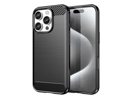 Pouzdro AG PREMIUM Carbon Case pro iPhone 16 Pro - černé
