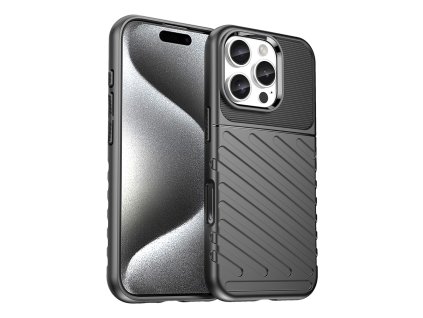 Silikonové pouzdro AG PREMIUM Thunder Case pro iPhone 16 Pro - černé