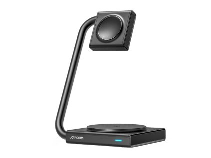 Indukční nabíječka 2 v 1 Joyroom JR-WQN05 15W MagSafe / Qi skládací - černá