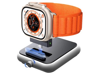 Bezdrátová nabíječka Joyroom JR-WQW03 pro chytré hodinky Apple Watch s funkcí nočního stojánku - černá