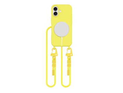 Pouzdro Tech-Protect MagNecklace MagSafe pro iPhone 16 - žluté