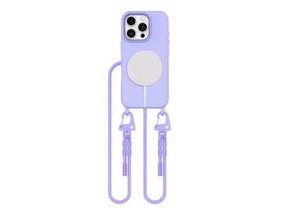 Pouzdro Tech-Protect MagNecklace MagSafe pro iPhone 16 Pro - fialové