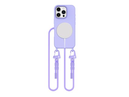 Pouzdro Tech-Protect MagNecklace MagSafe pro iPhone 16 Pro - fialové