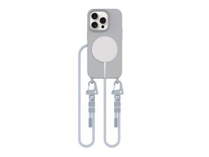 Pouzdro Tech-Protect MagNecklace MagSafe pro iPhone 15 Pro - šedé