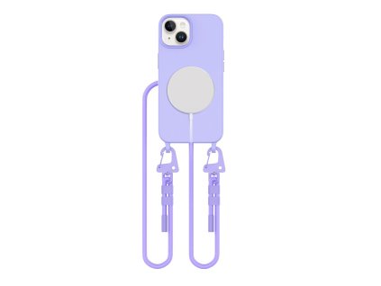 Pouzdro Tech-Protect MagNecklace MagSafe pro iPhone 14 - levandulové