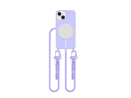 Pouzdro Tech-Protect MagNecklace MagSafe pro iPhone 13 Mini - levandulové